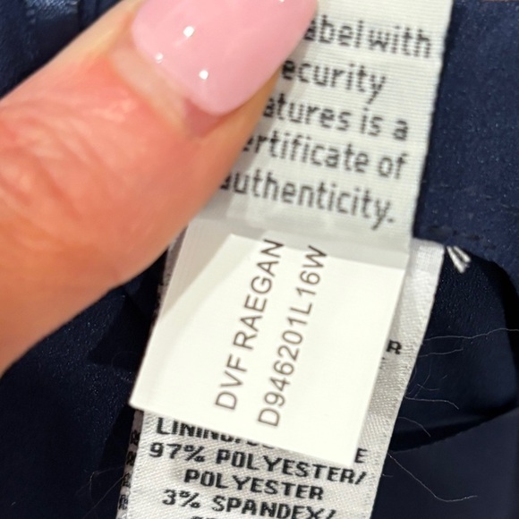 Diane Von Furstenberg Raegan #D946201L16W Silk Geometric Shift Dress Sz 6 - Picture 10 of 11